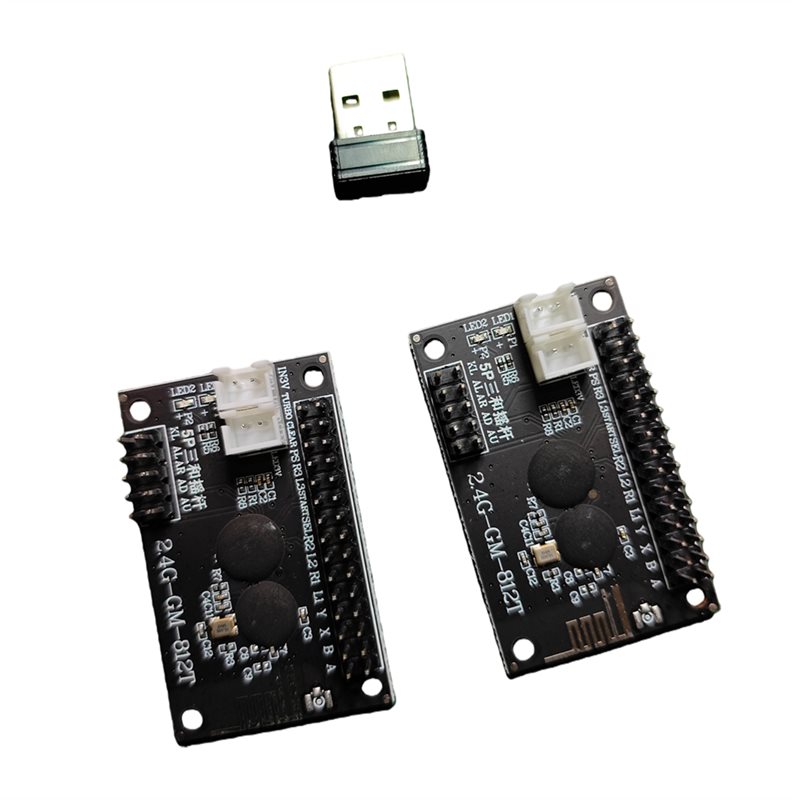 Joystick Arcade Parts - A99E-2.4G Wireless 2 Players For Arcade