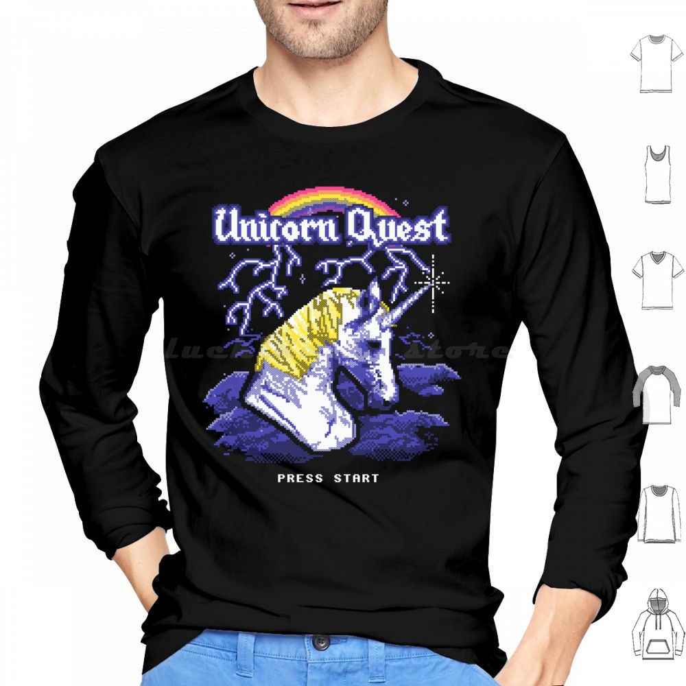 Arcade Quest - Unicorn Quest Hoodie Cotton Long Sleeve