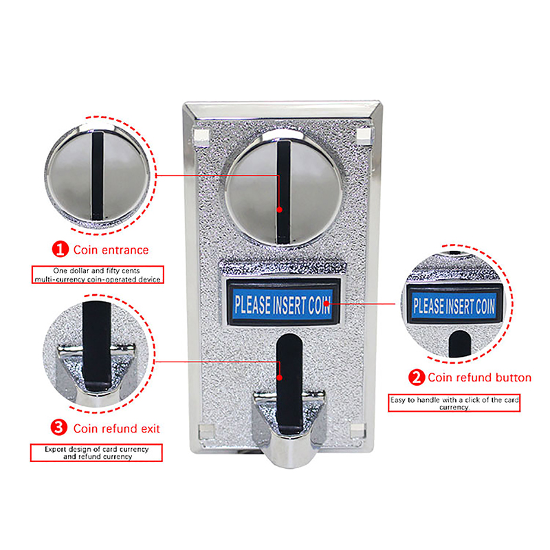 Arcade Games And Vending - 616 Electronic Multi Coin Acceptor Selector