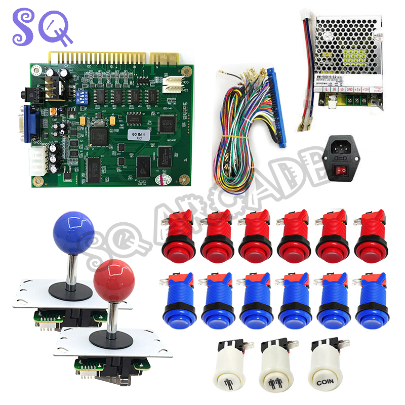 Arcade 60 in 1 Multi Game PCB  - đánh giá và giá Arcade Button Pcb