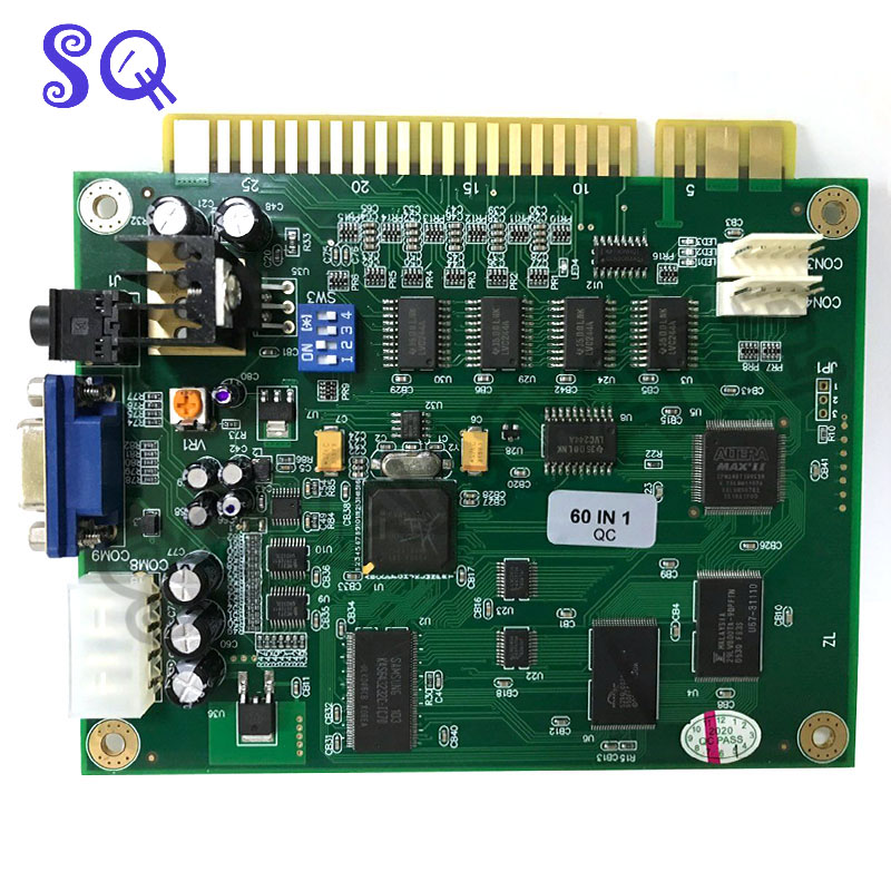 Arcade 60 in 1 Multi Game PCB  - đánh giá và giá Arcade Button Pcb