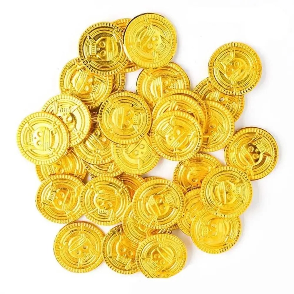 Plastic Pirate Gold Coins Gold - đánh giá và giá Arcade Game Coin