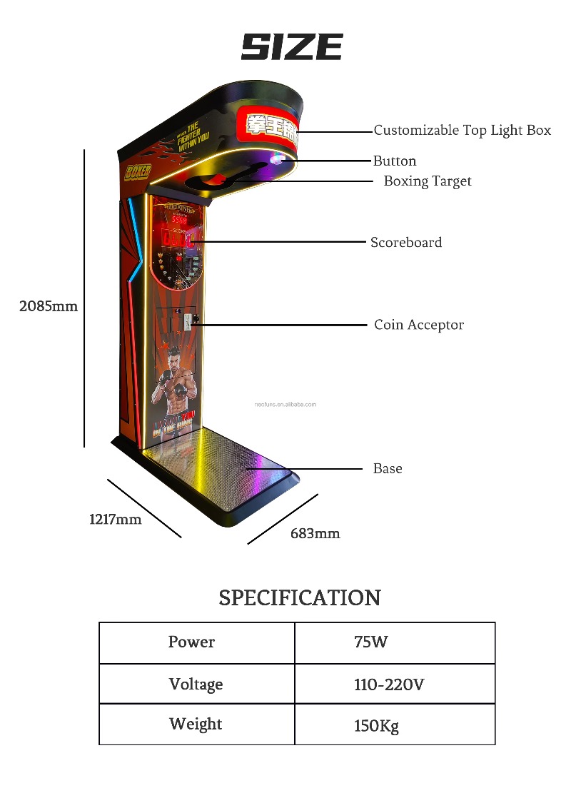 Street Amusement Coin Operated - đánh giá và giá Boxing Machine Arcade
