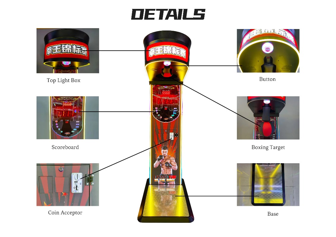 Street Amusement Coin Operated - đánh giá và giá Boxing Machine Arcade