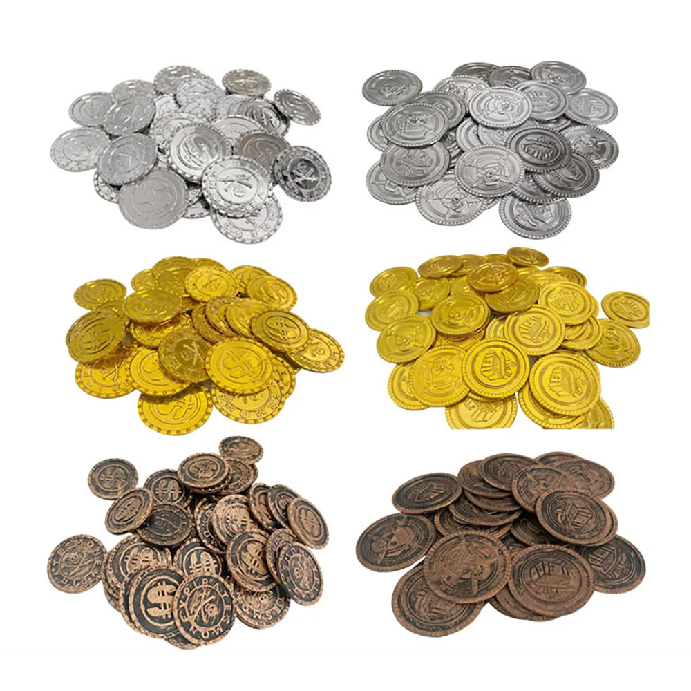 100/200PCS Plastic Pirate Gold - đánh giá và giá Arcade Game Coin