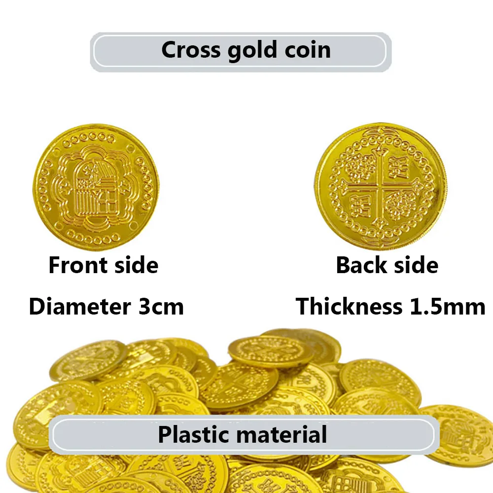 100/200PCS Plastic Pirate Gold - đánh giá và giá Arcade Game Coin