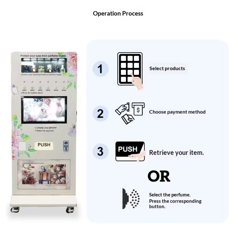 Perfume Spray Vending Machine  - đánh giá và giá Popcorn Vending Machine
