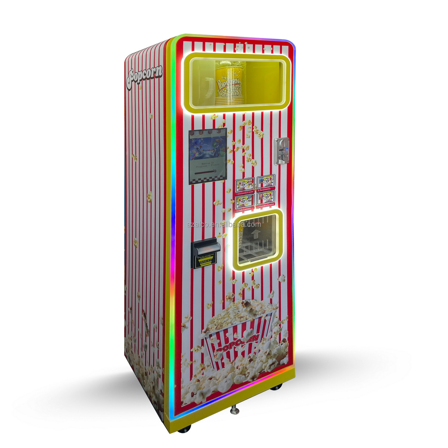 Two Flavors Commercial Popcorn - đánh giá và giá Popcorn Vending Machine