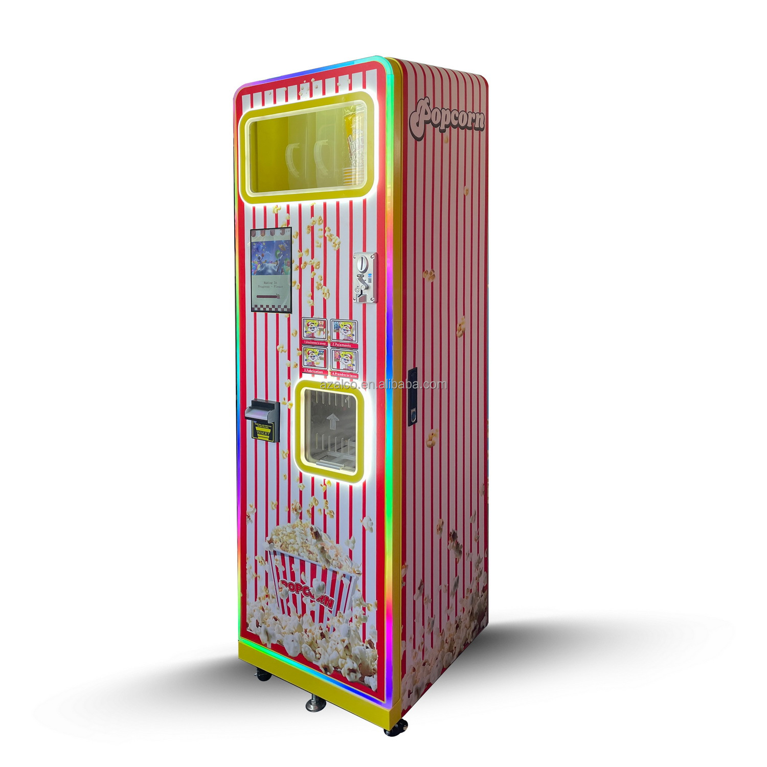 Two Flavors Commercial Popcorn - đánh giá và giá Popcorn Vending Machine