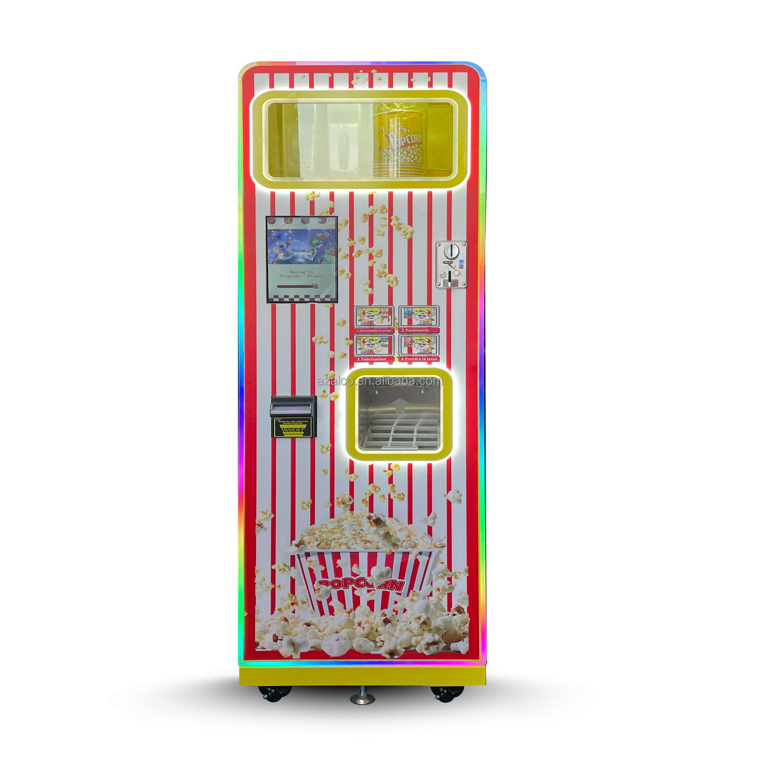 Two Flavors Commercial Popcorn - đánh giá và giá Popcorn Vending Machine