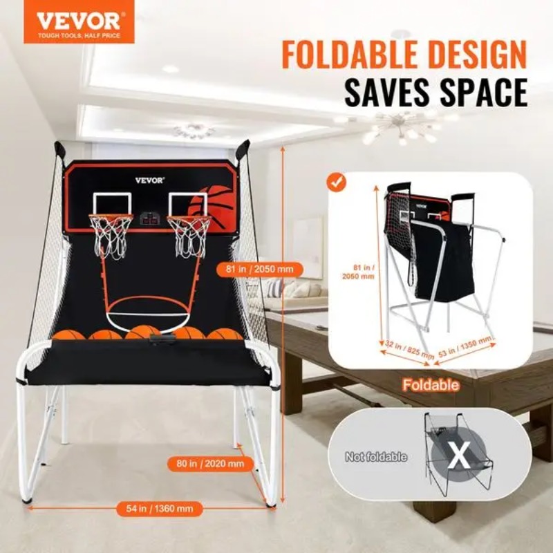 【Hot Item】Foldable Basketball  - đánh giá và giá Arcade Games & Vending Llc