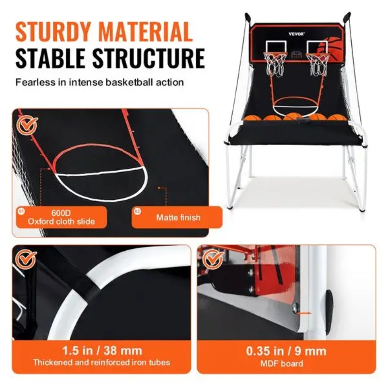 【Hot Item】Foldable Basketball  - đánh giá và giá Arcade Games & Vending Llc