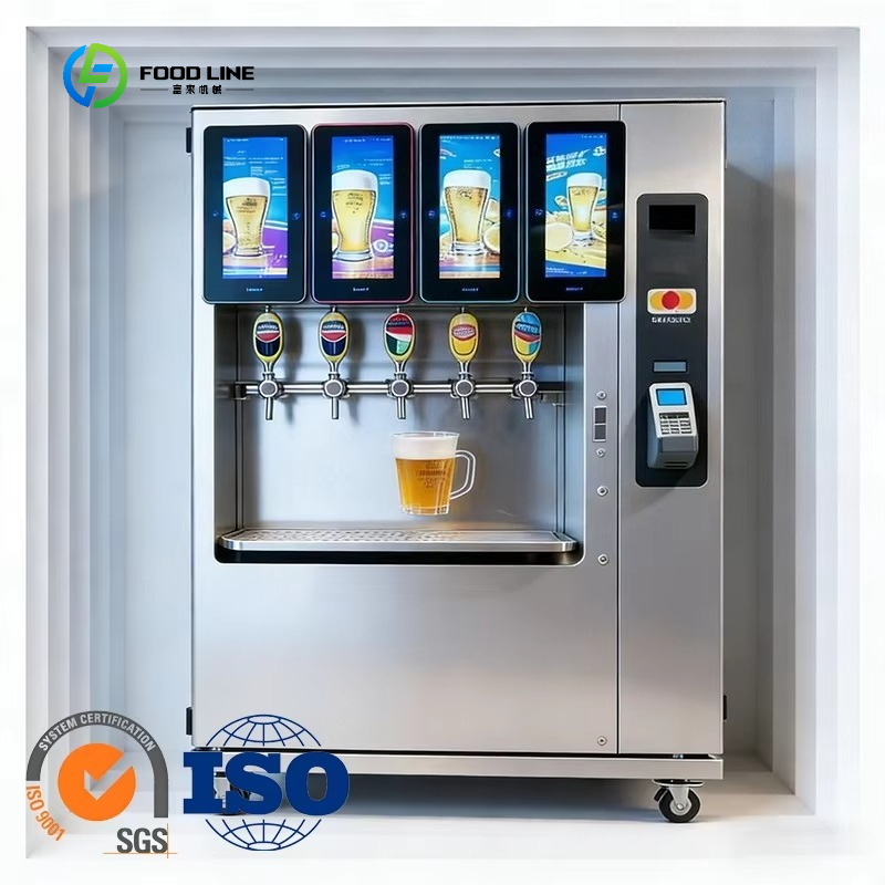 Self-Service Metal Beer Vendin - đánh giá và giá Popcorn Vending Machine