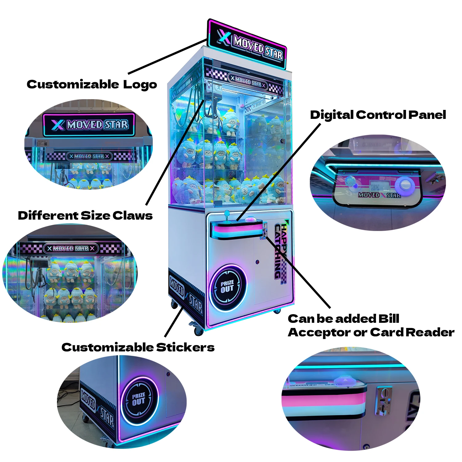 Neofuns Japanese Commercial Ch - đánh giá và giá Japanese Arcade Vending Machine