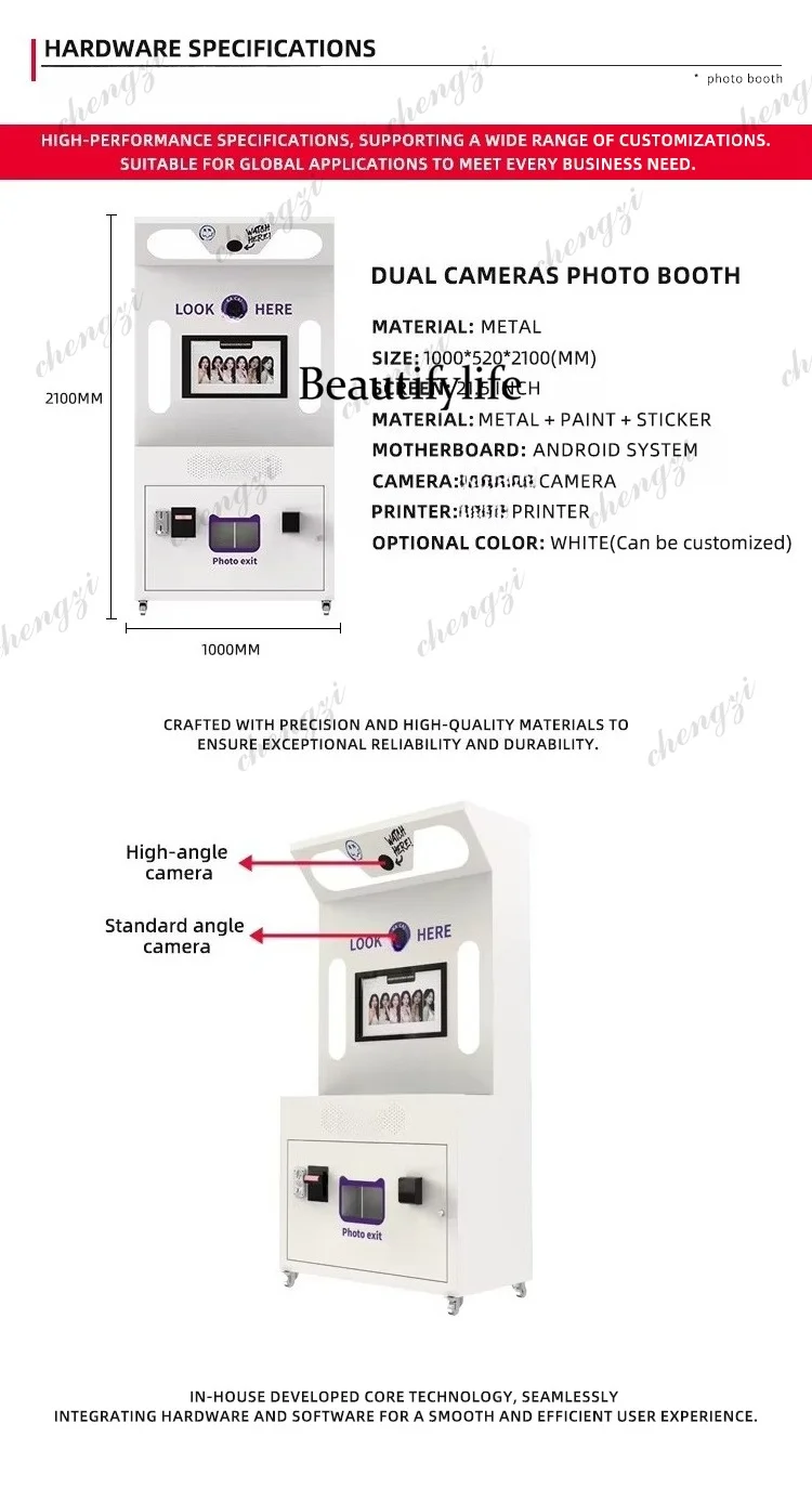 HR  Professional Photo Booth M - đánh giá và giá Photo Booth Machine
