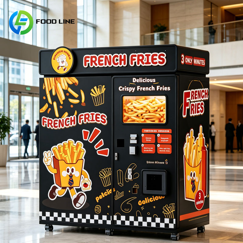 Fully Automatic Potato Fries V - đánh giá và giá Popcorn Vending Machine
