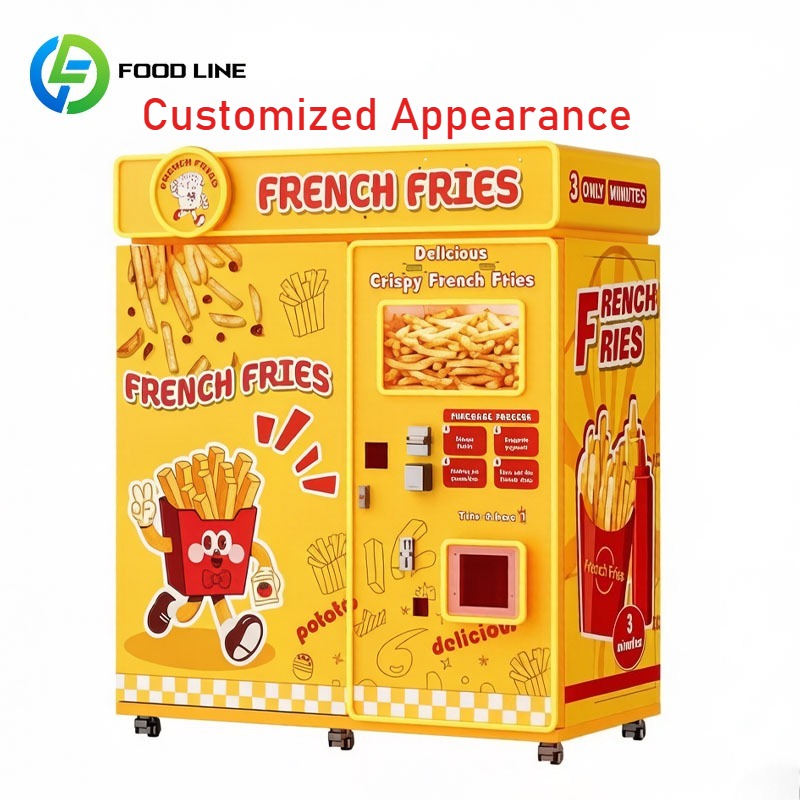 Fully Automatic Potato Fries V - đánh giá và giá Popcorn Vending Machine